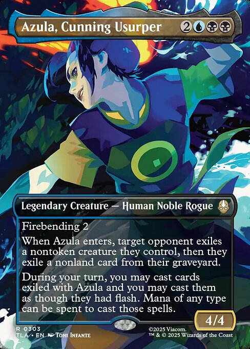 Azula, Cunning Usurper [Borderless Scene: Book 2 Foil]