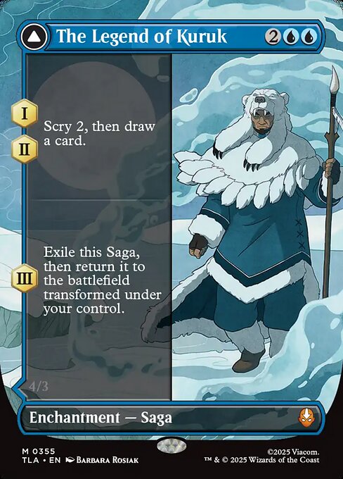 The Legend of Kuruk // Avatar Kuruk [Borderless Double-Faced Saga Foil]