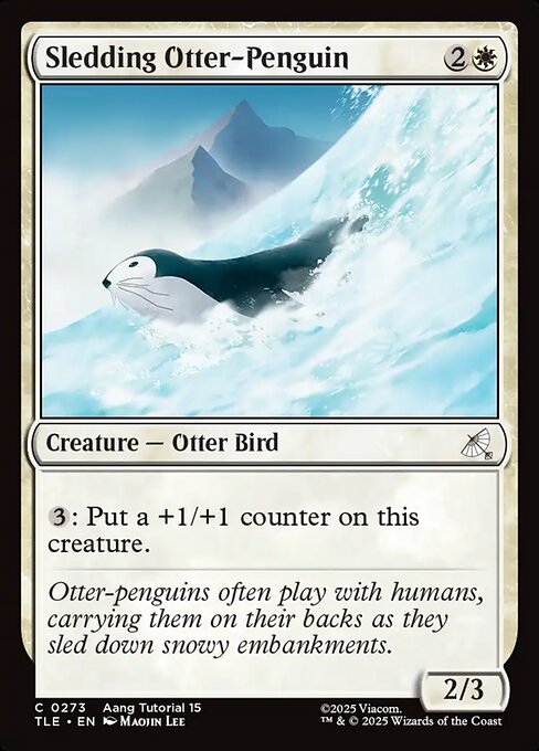 Sledding Otter-Penguin [Tutorial]