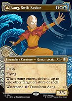 Aang, Swift Savior // Aang and La, Ocean's Fury [Elemental Frame]