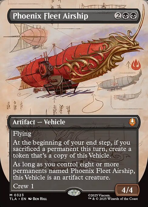 Phoenix Fleet Airship [Borderless Field Notes Foil]