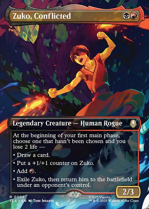 Zuko, Conflicted [Borderless Scene: Book 2 Foil]