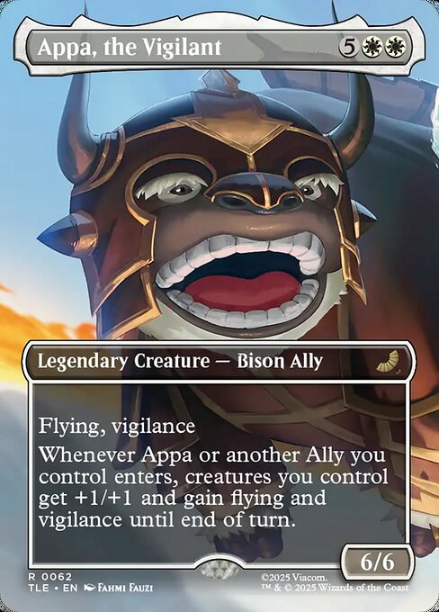 Appa, the Vigilant [Borderless Scene: The Black Sun Invasion Foil]