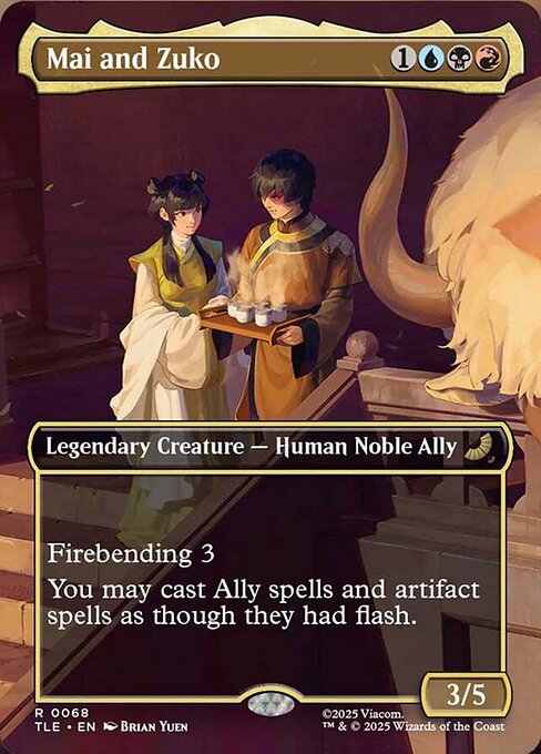 Mai and Zuko [Borderless Scene: The Jasmine Dragon Foil]