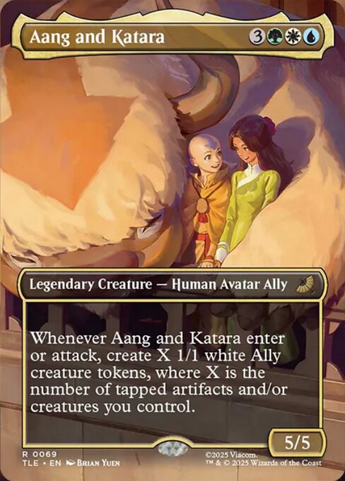 Aang and Katara [Borderless Scene: The Jasmine Dragon Foil]