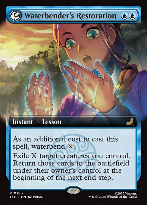 Waterbender's Restoration [Extended Artwork Foil]