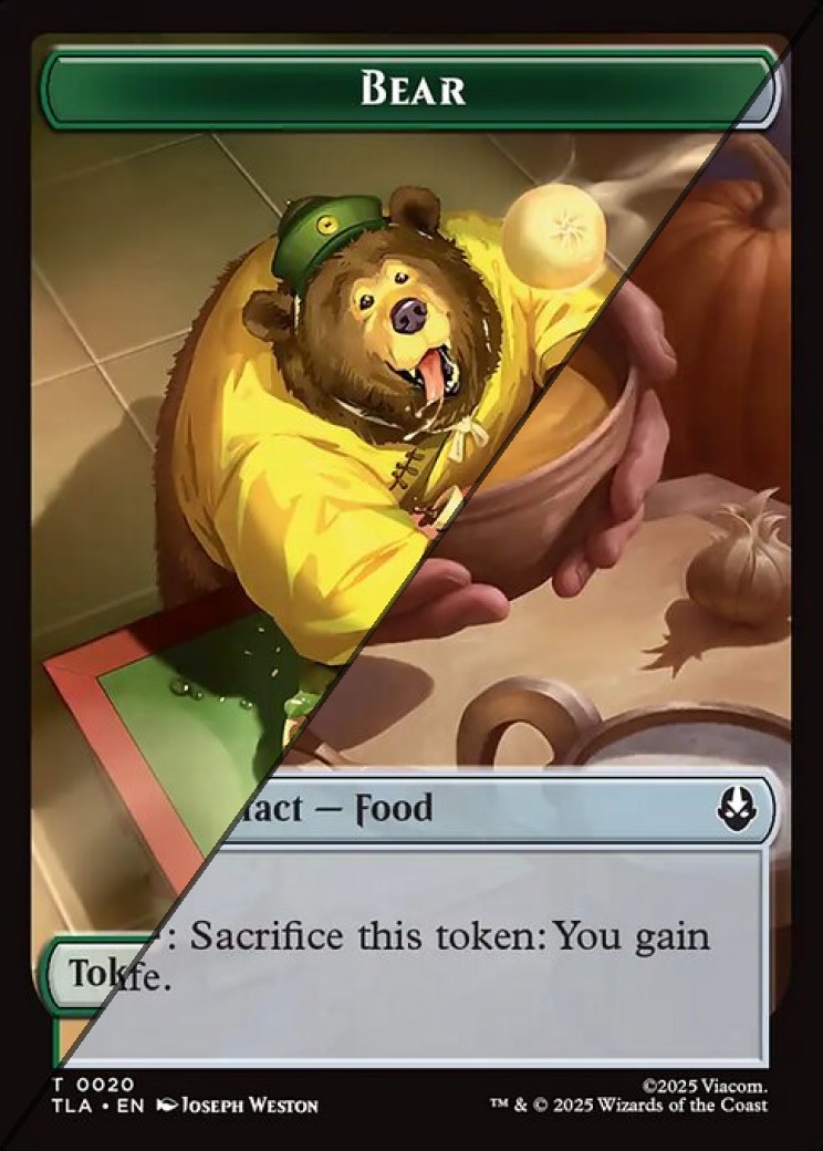 Bear Token  // Food Token TTLA  [Foil]