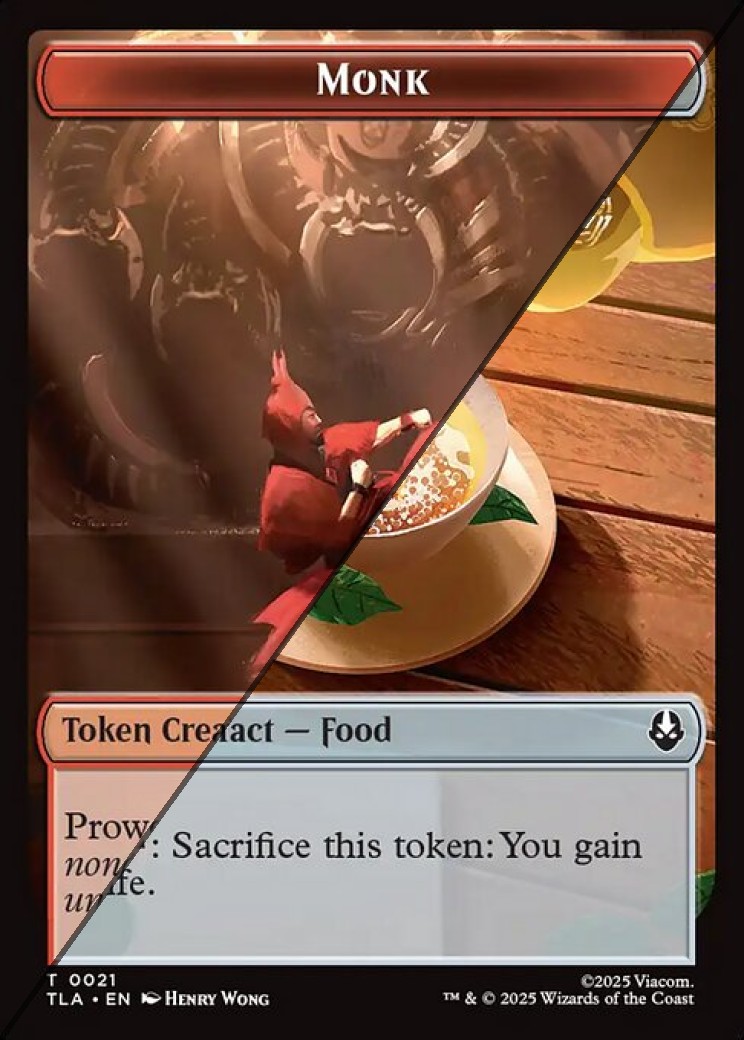 Monk Token  // Food Token TTLA  [Foil]