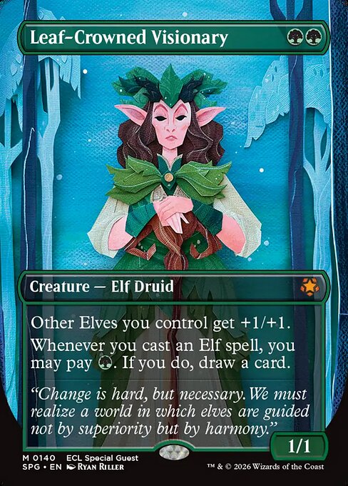 Leaf-Crowned Visionary [Lorwyn Eclipsed]