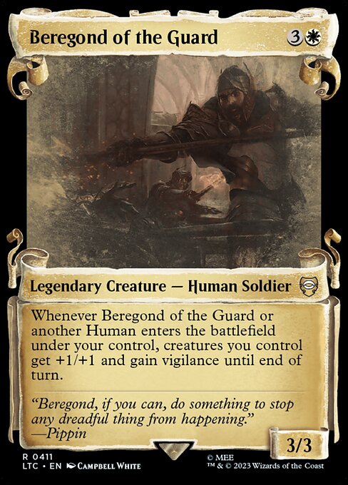 Beregond of the Guard [Scroll Showcase Silver Foil]