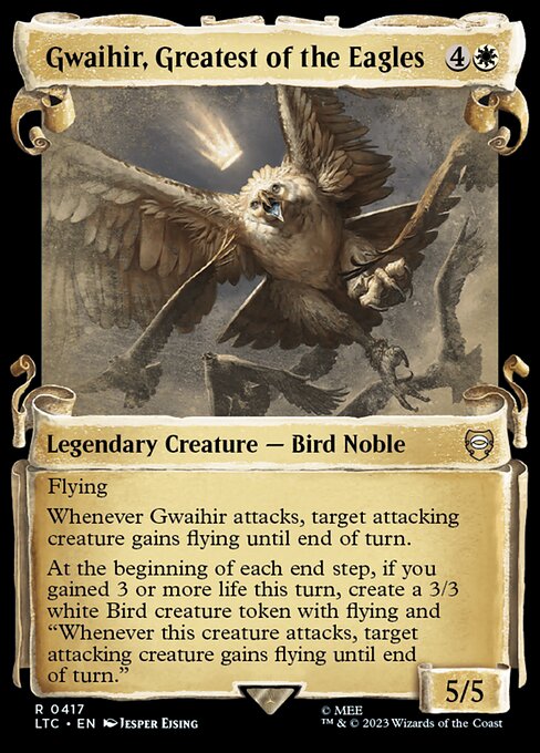 Gwaihir, Greatest of the Eagles [Scroll Showcase Silver Foil]