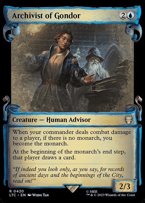 Archivist of Gondor [Scroll Showcase Silver Foil]