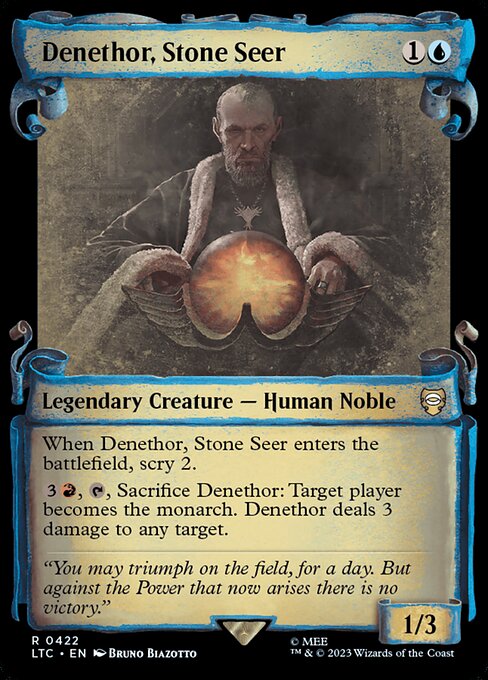 Denethor, Stone Seer [Scroll Showcase Silver Foil]