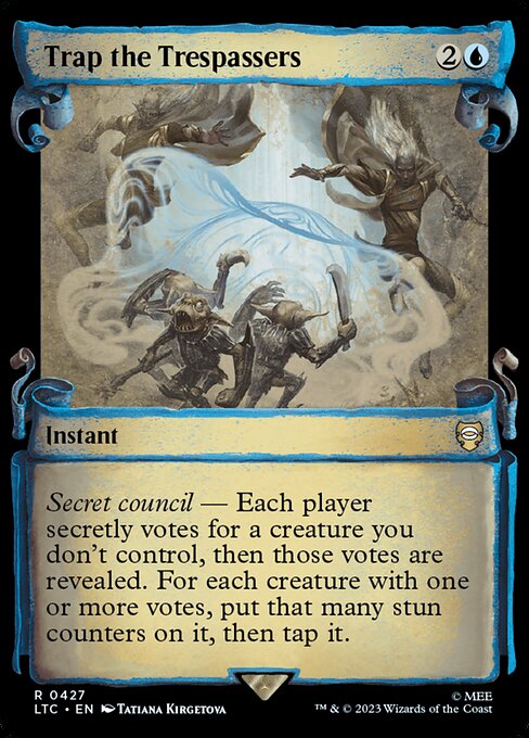 Trap the Trespassers [Scroll Showcase Silver Foil]