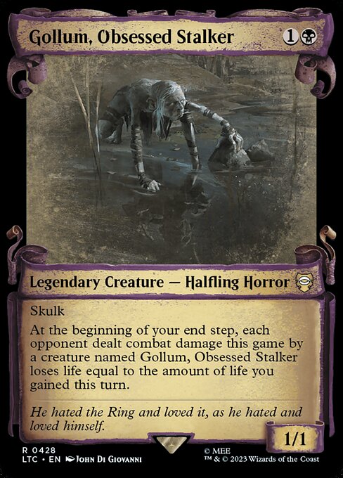 Gollum, Obsessed Stalker [Scroll Showcase Silver Foil]