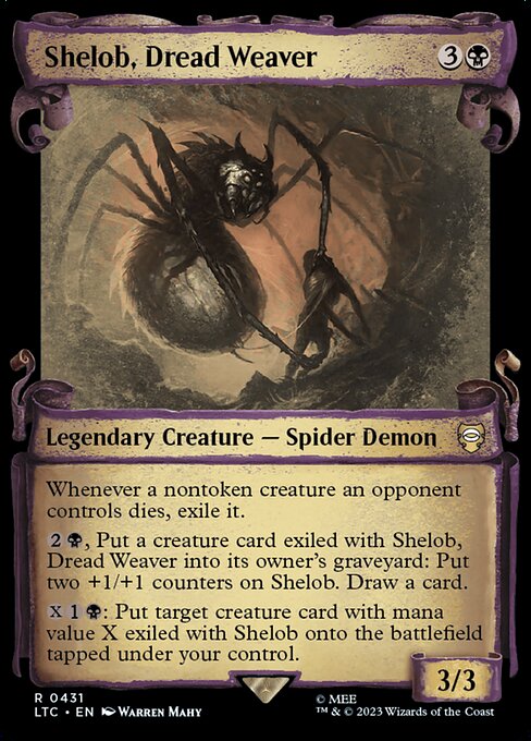 Shelob, Dread Weaver [Scroll Showcase Silver Foil]