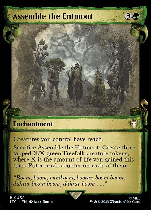 Assemble the Entmoot [Scroll Showcase Silver Foil]