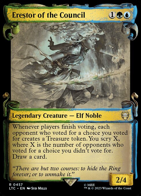 Erestor of the Council [Scroll Showcase Silver Foil]