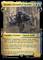 Faramir, Steward of Gondor [Scroll Showcase Silver Foil]