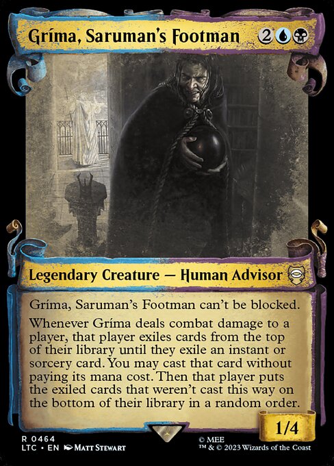 Gríma, Saruman's Footman [Scroll Showcase Silver Foil]