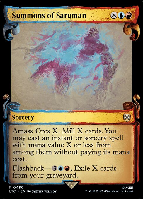 Summons of Saruman [Scroll Showcase Silver Foil]