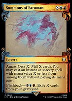 Summons of Saruman [Scroll Showcase Silver Foil]