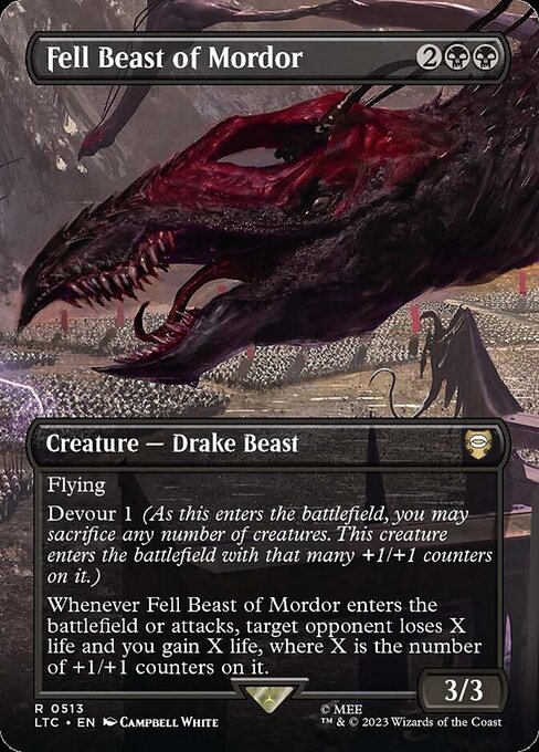 Fell Beast of Mordor [Borderless Foil]