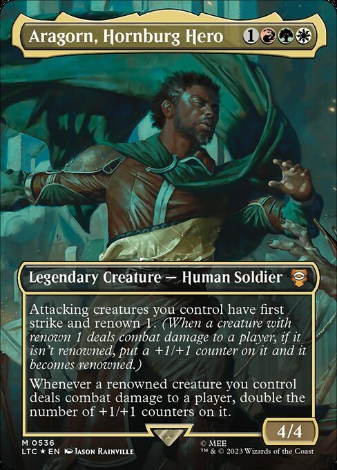 Aragorn, Hornburg Hero [Borderless Surge Foil]