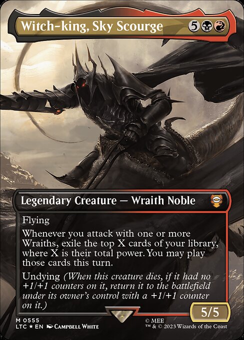 Witch-king, Sky Scourge [Borderless Surge Foil]