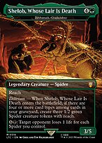 Shelob, Whose Lair Is Death (Ishkanah, Grafwidow) [Borderless Silver Foil]