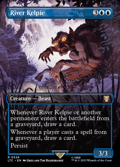 River Kelpie [Borderless Silver Foil]
