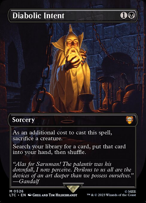 Diabolic Intent [Borderless Silver Foil]