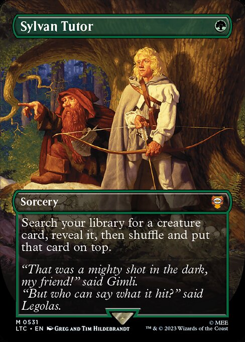 Sylvan Tutor [Borderless Silver Foil]