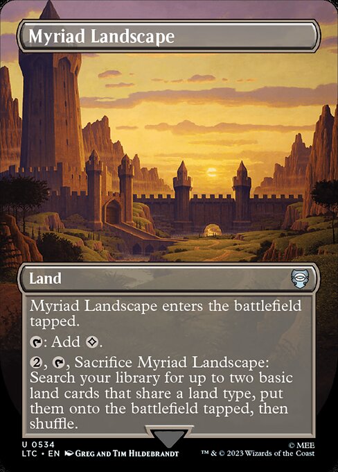 Myriad Landscape [Borderless Silver Foil]