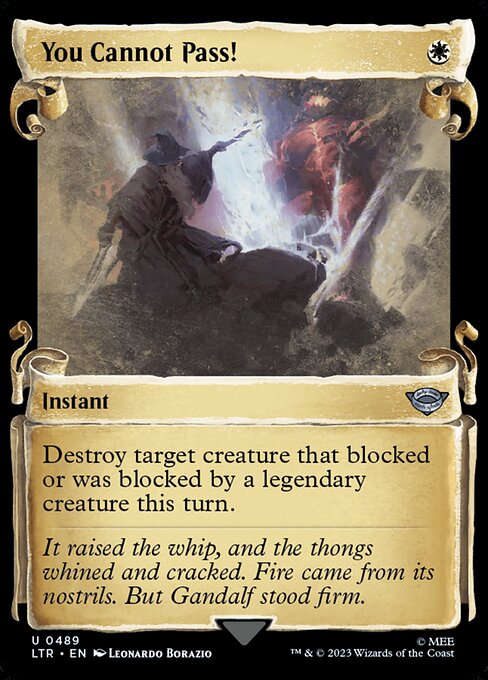 You Cannot Pass! [Scroll Showcase Silver Foil]