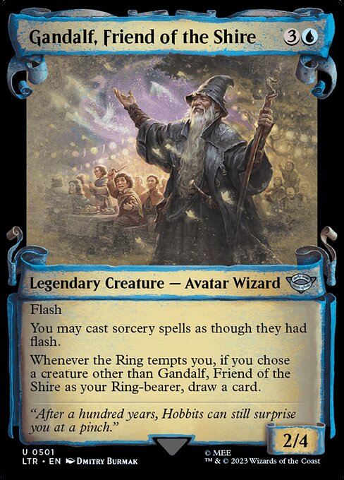 Gandalf, Friend of the Shire [Scroll Showcase Silver Foil]