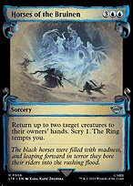 Horses of the Bruinen [Scroll Showcase Silver Foil]