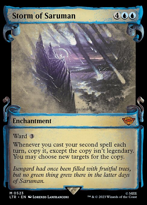 Storm of Saruman [Scroll Showcase Silver Foil]