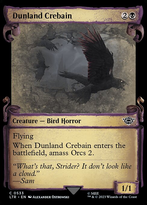 Dunland Crebain [Scroll Showcase Silver Foil]