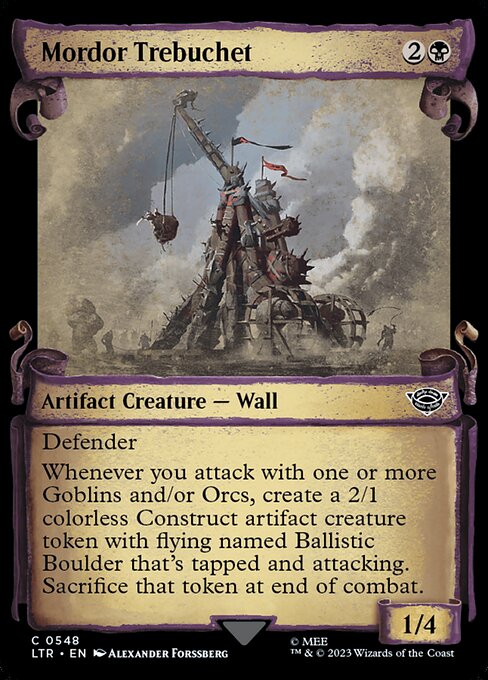 Mordor Trebuchet [Scroll Showcase Silver Foil]