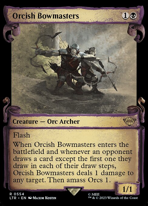 Orcish Bowmasters [Scroll Showcase Silver Foil]