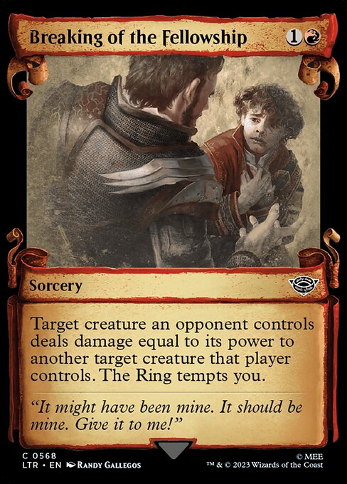 Breaking of the Fellowship [Scroll Showcase Silver Foil]