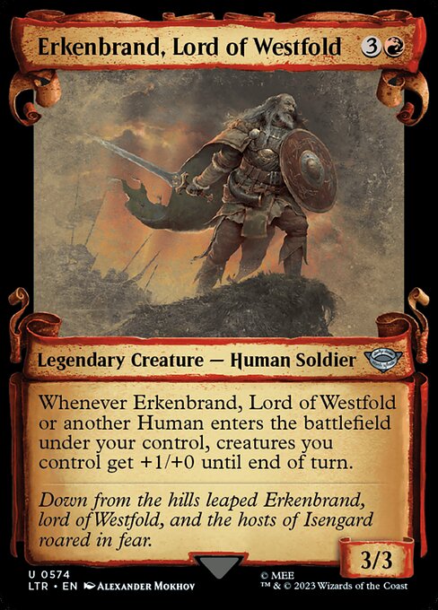 Erkenbrand, Lord of Westfold [Scroll Showcase Silver Foil]
