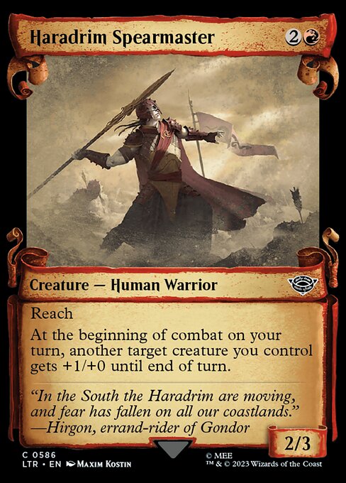 Haradrim Spearmaster [Scroll Showcase Silver Foil]