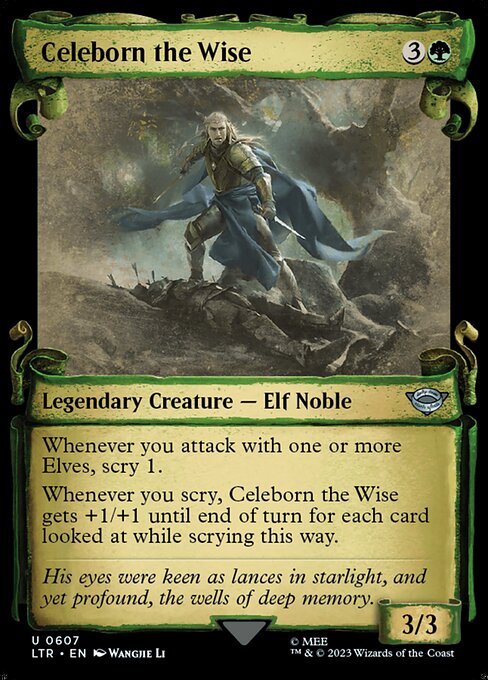 Celeborn the Wise [Scroll Showcase Silver Foil]