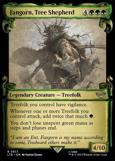 Fangorn, Tree Shepherd [Scroll Showcase Silver Foil]