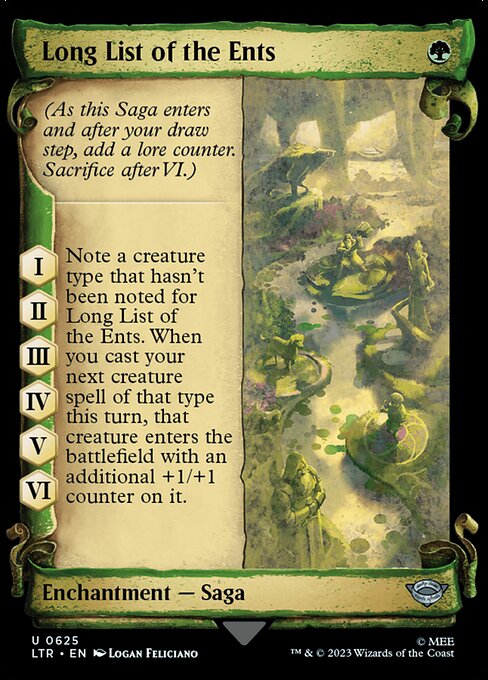 Long List of the Ents [Scroll Showcase Silver Foil]