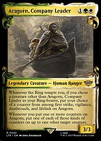 Aragorn, Company Leader [Scroll Showcase Silver Foil]