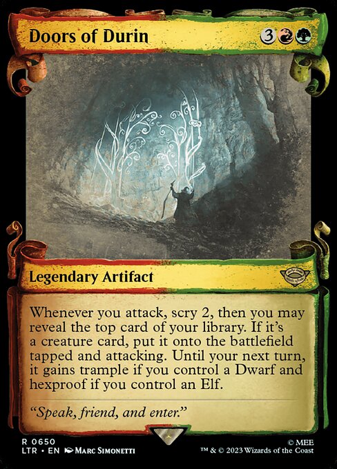 Doors of Durin [Scroll Showcase Silver Foil]