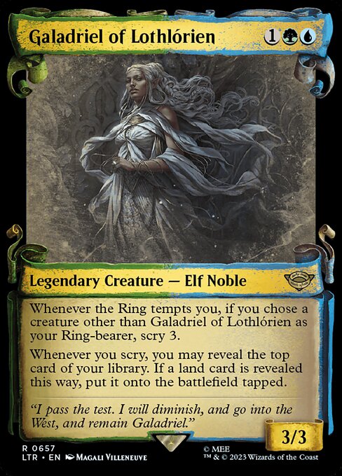 Galadriel of Lothlórien [Scroll Showcase Silver Foil]